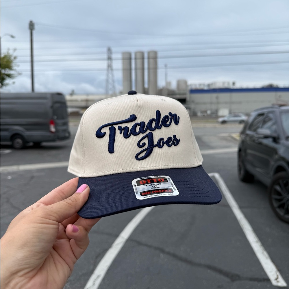 Trader Joe's Natural & Blue Baseball Cap - Picture 2 of 6